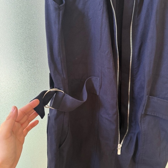 G. LABEL BY GOOP Birdie Sleeveless Parachute Jumpsuit Navy Sz 6 - Picture 6 of 6